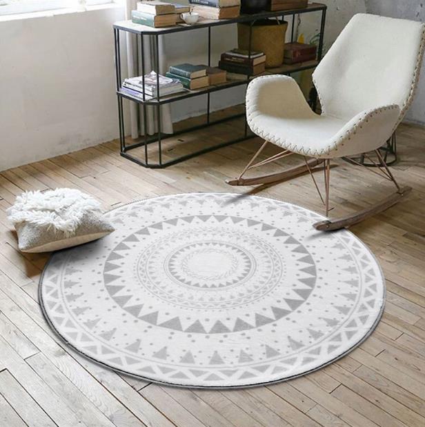 Acheter Tapis ethnique rond coloré fleur de vie Design tapis Yoga tapis  porte entrée tapis doux tapis S chambre salon tapis